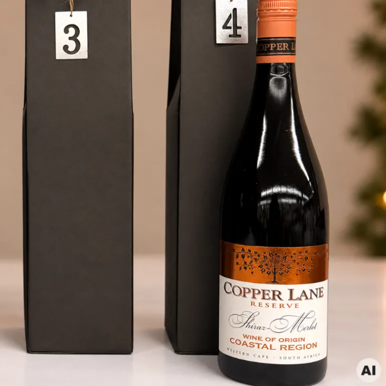 Adventskalender med Rødvin - fra Italien, Frankrig, Spanien & Sydafrika