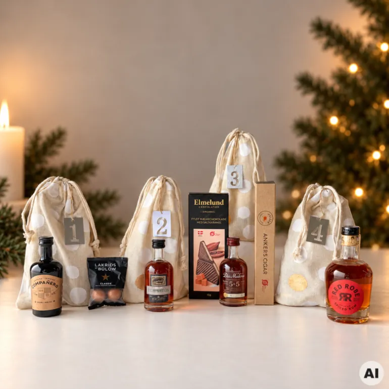 Adventskalender med rom, sukkerrørsspiritus & søde overraskelser