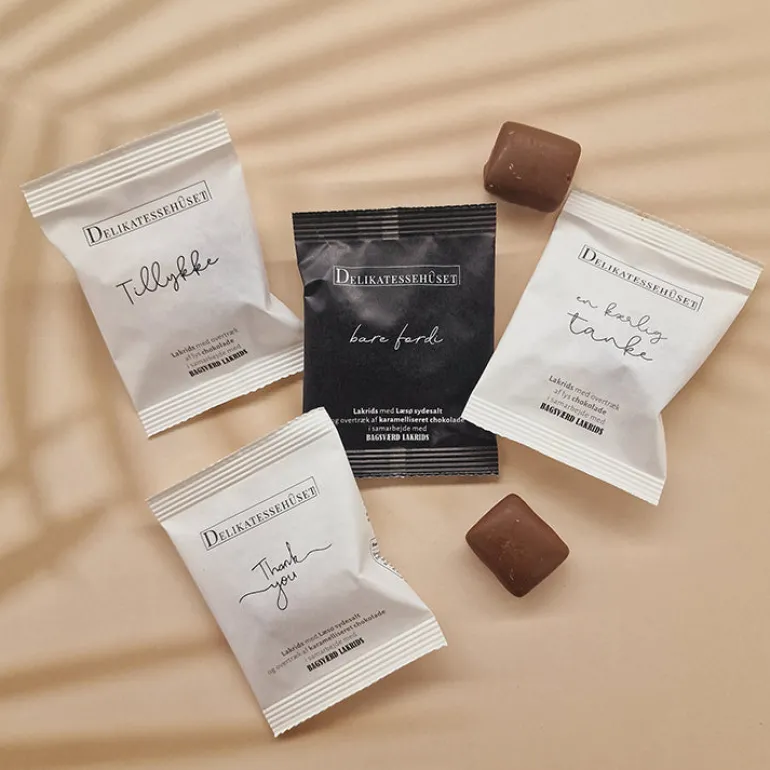 bare fordi' - lakrids med chokolade fra Bagsværd Lakrids