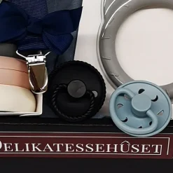 Barselsgave - gavekurv m. sut, nussebamse og legetøj