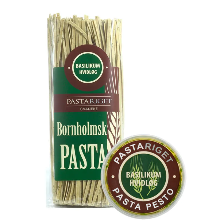 Basilikum Hvidløgs Pasta & Pesto, Pastariget Bornholm