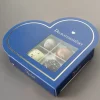 Blå Hjerte gaveæske med 4 chokolader