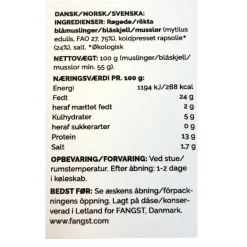 Blåmuslilng i koldpresset rapsolie - Fangst