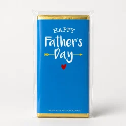 Budskabs chokolade: "HAPPY Fathers Day"