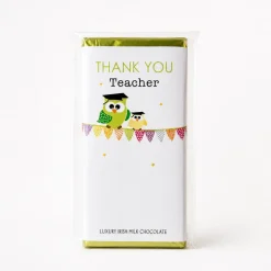 Budskabs chokolade: "THANK YOU Teacher"