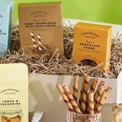 C&B - Sprøde vaffelruller med chokoladecreme