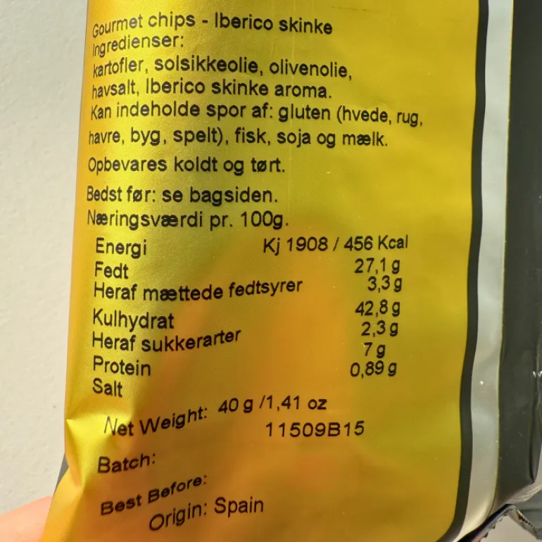 Chips - Iberisk skinke
