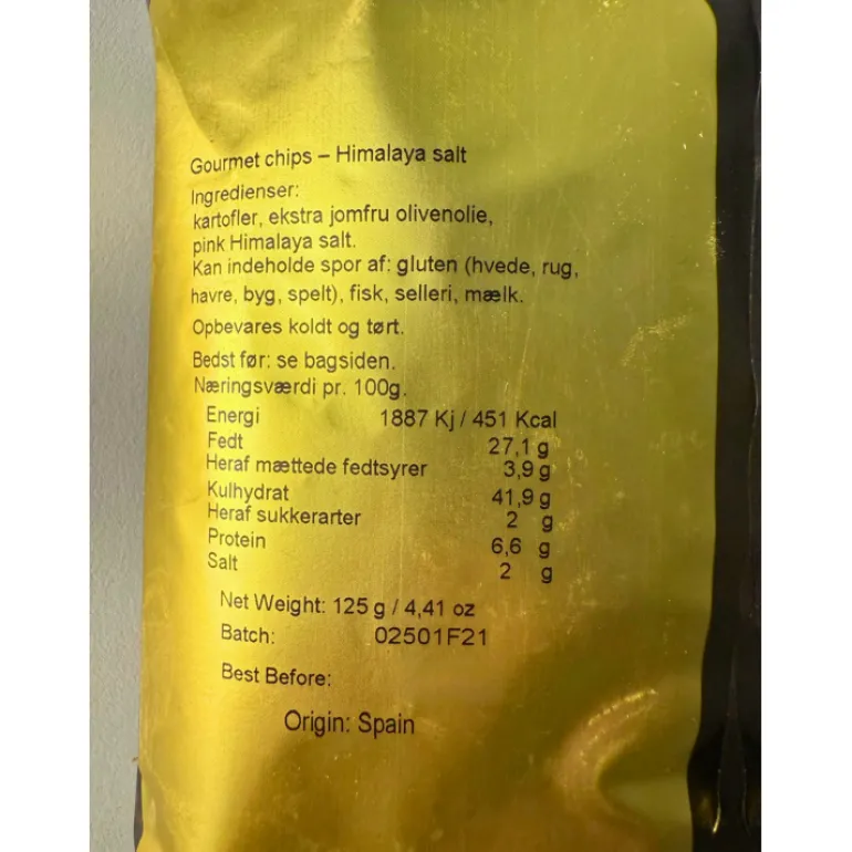 Chips - Pink himalaya salt (125 g.)