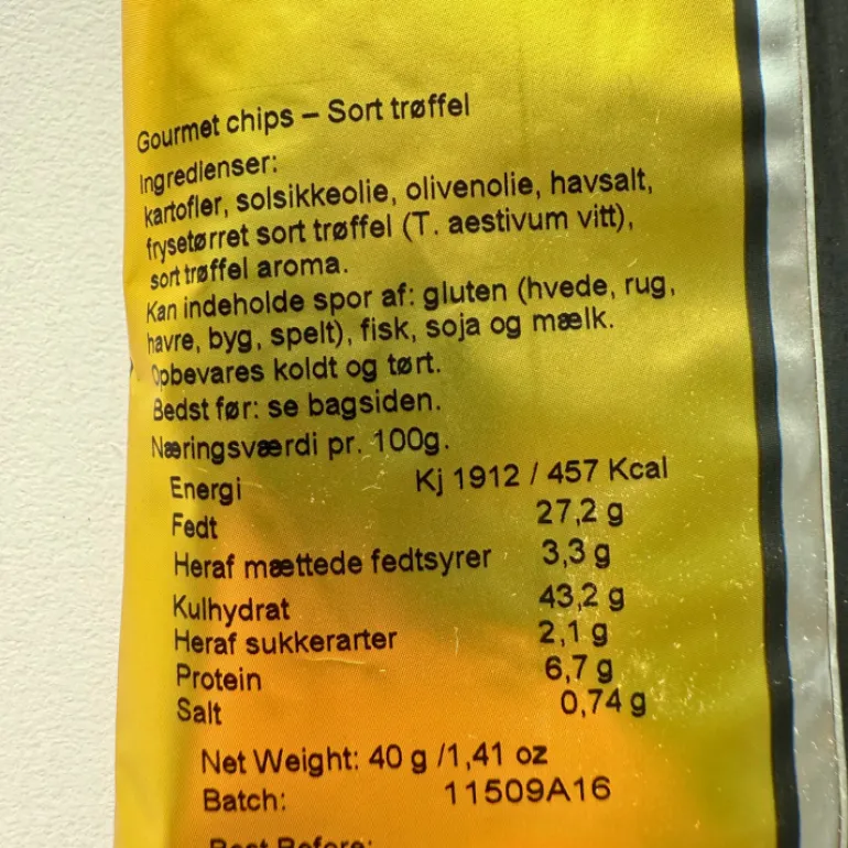 Chips - Sort trøffel