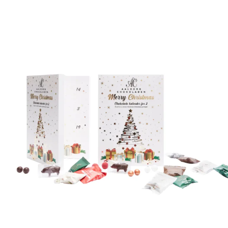 Chokoladejulekalender fra Aalborg Chokoladen