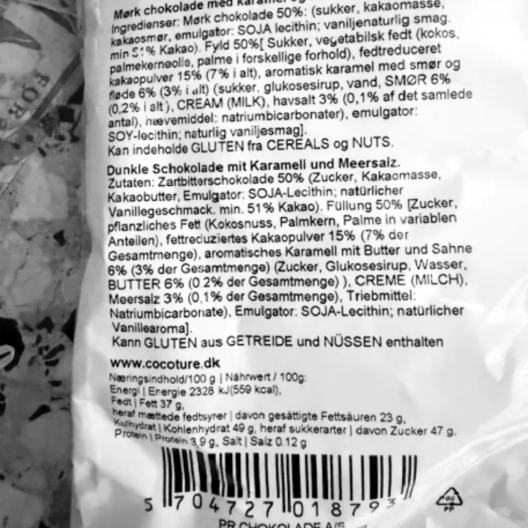 Chokoladekugle | Chokolade med karamel & havsalt - lysebrun