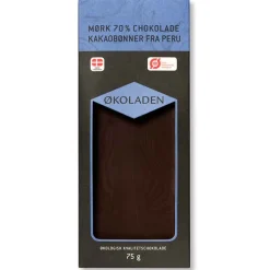 Chokoladeplade, Mørk Chokolade 70 % - Økoladen