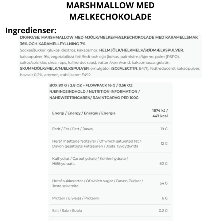 Double Caramel Chocolate - The Mallows (Flowpack)