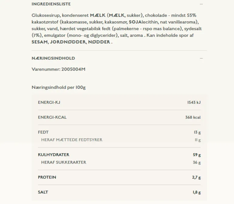 Fløde & Salt i mørk chokolade - Karamel Kompagniet