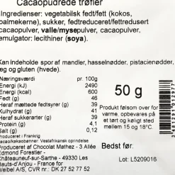 Franske Chokoladetrøfler (Guld) - 50 g.