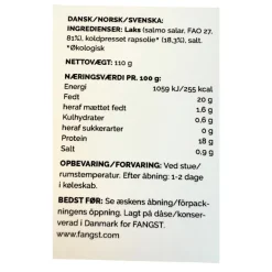 Færøsk laks i koldpresset rapsolie no. 1 - Fangst