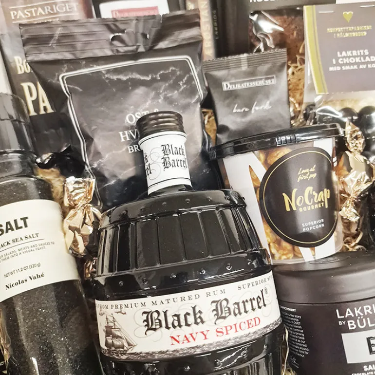 Gavekurv - med Black Barrel, specialøl, kaffe & Chokolade