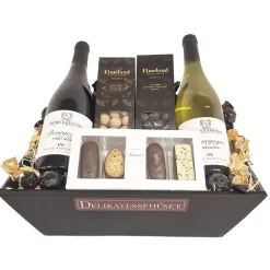 Gavekurv - med Bourgogne vin, nødder & chokolade