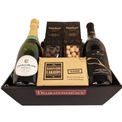 Gavekurv - med cava, rødvin, lakrids og chokoladenødder