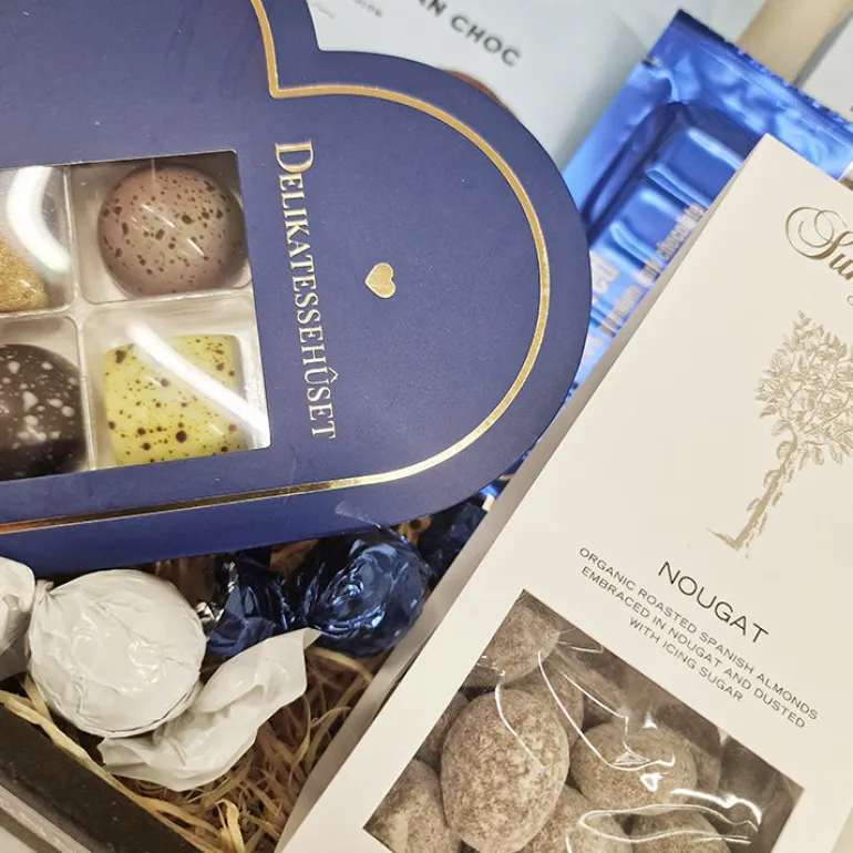 Gavekurv - med søde chokoladeoverraskelser