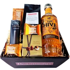 Gavekurv - med Wemyss The Hive whisky, kaffe og lækkerier