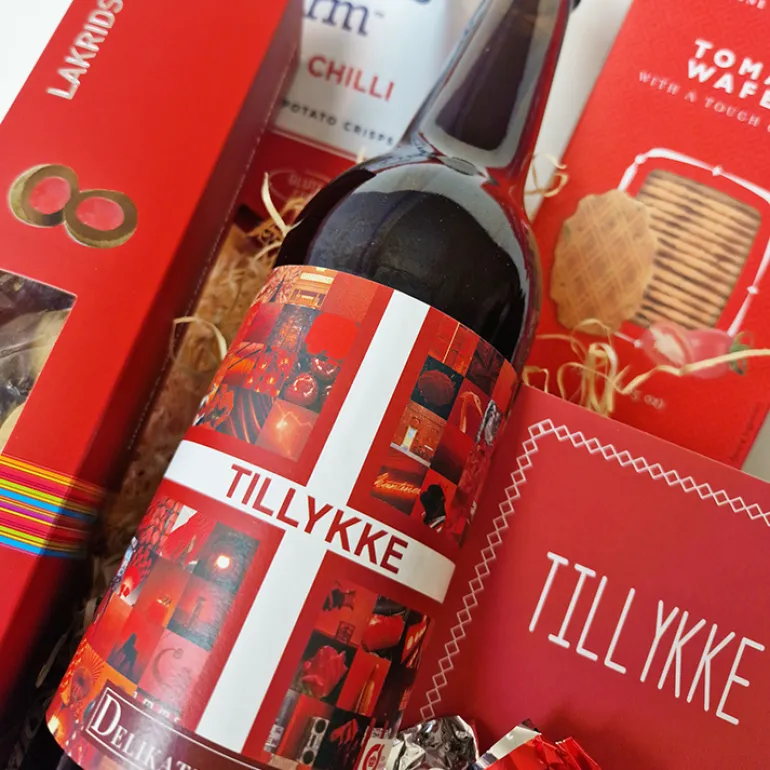 Gavekurv - Ønsk tillykke med øl & snacks