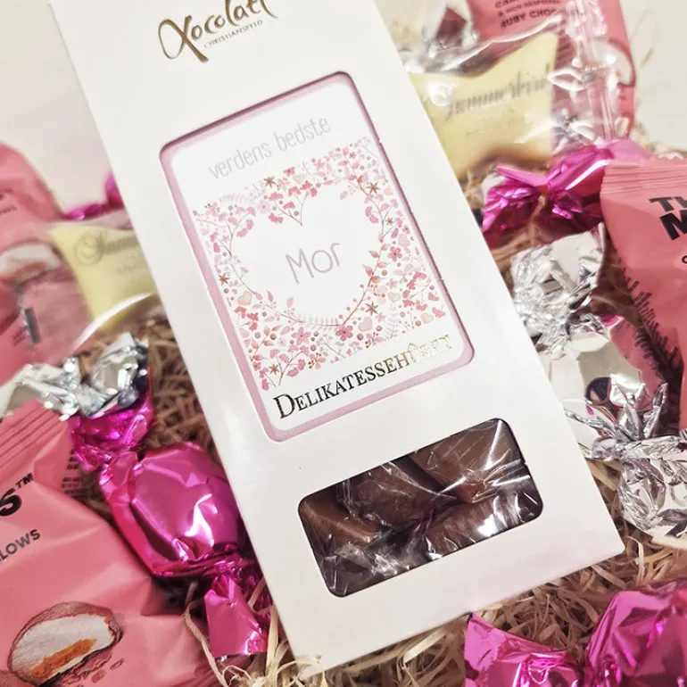 Gavekurv - sød gave til din mor med chokolade