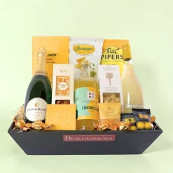 Gavekurv - stor Limoncello kurv med snacks