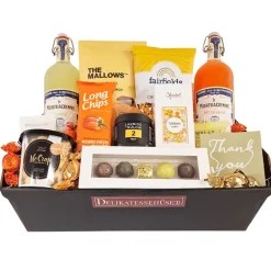 Gavekurv - stor 'Tak' sommerkurv fyldt med lækkerier