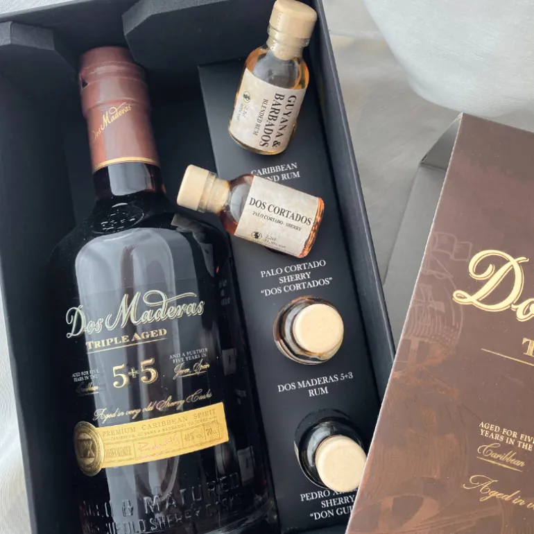 Gaveæske - Dos Maderas Caribbean 5+5 ÅR - Tasting Kit