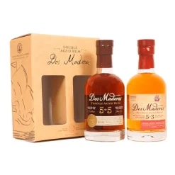 Gaveæske med Dos Maderas Caribbean 5+3 & 5+5 ÅR (2*20 cl)