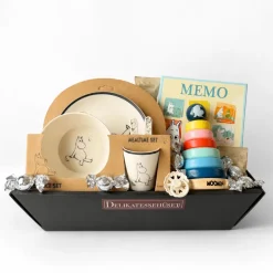 Gave til babyshower - 'her kommer Mumi'