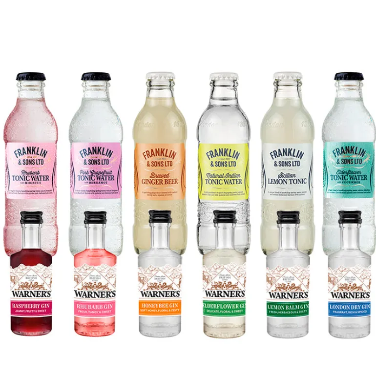 Gin & Tonic sampak - 6*Warner's gin + 6*Franklin Tonic