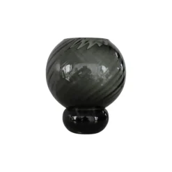 Glasvase - Meadow swirl Grey