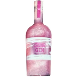 Jordbær / Rabarber gin med sølv glimmer 25 cl. - Knaplund
