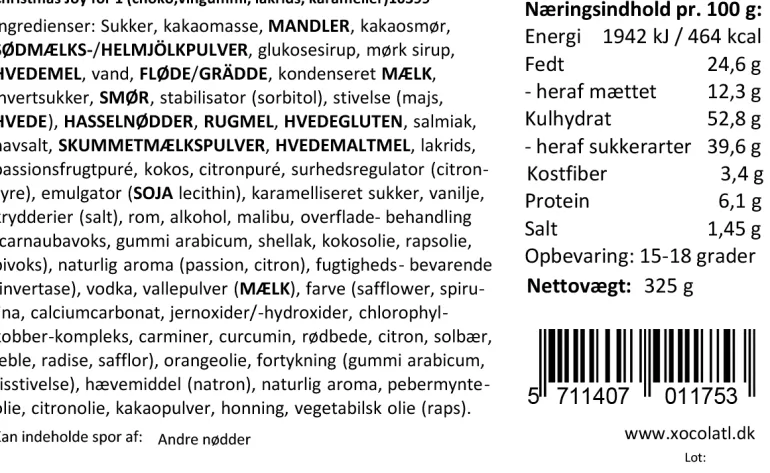 Julekalender med søde sager fra Xocolatl