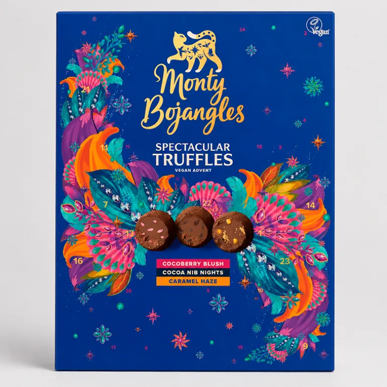 Julekalender med veganske chokoladetrøfler, Monty Bojangles