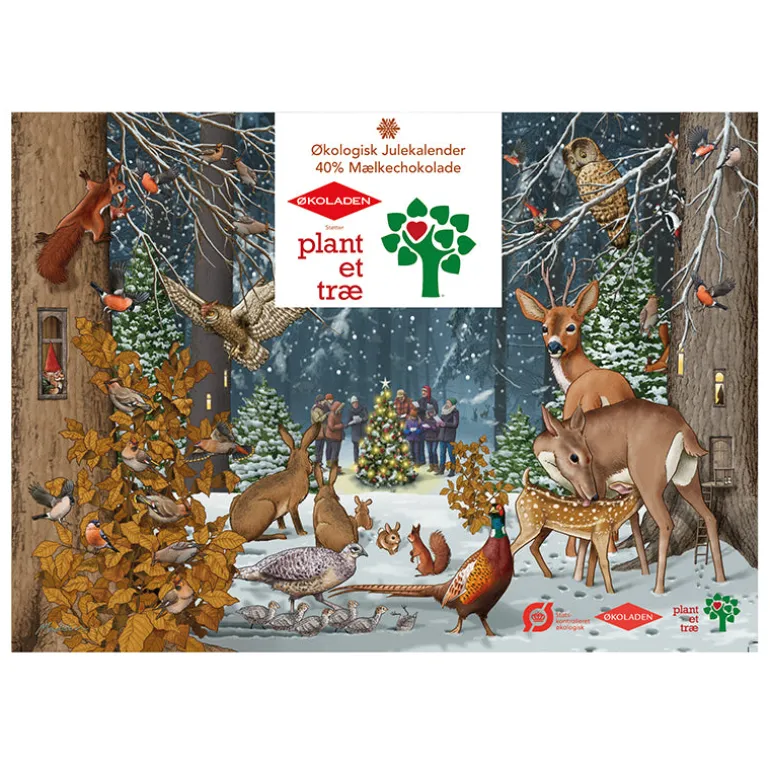 Julekalender til børn med mælkechokolade