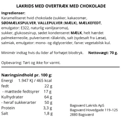 Juleæske - Lakrids med chokoladeovertræk fra Bagsværd Lakrids