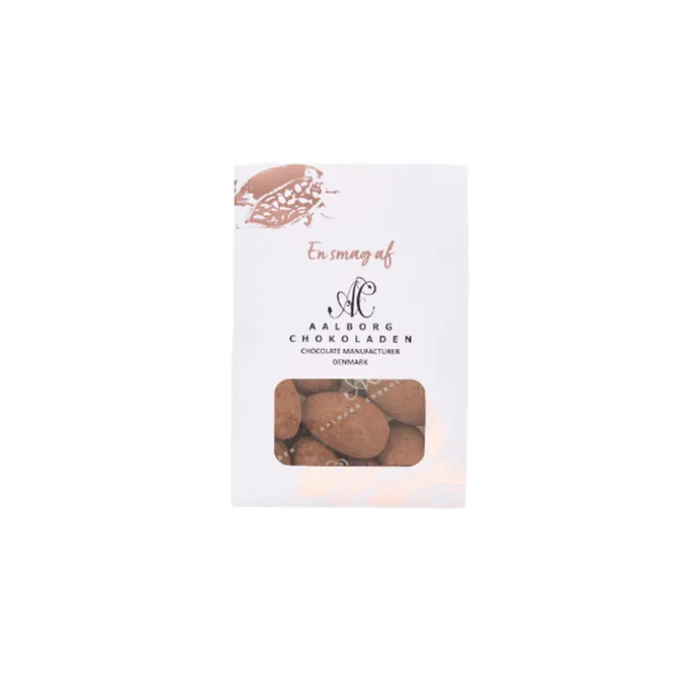 Kakaomandler med mørk chokolade 45 g - Aalborg Chokoladen