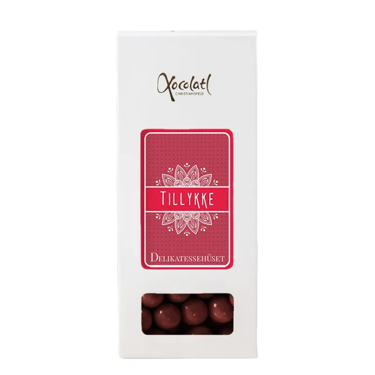 Kiksekugler med chokolade i æske - vælg variant