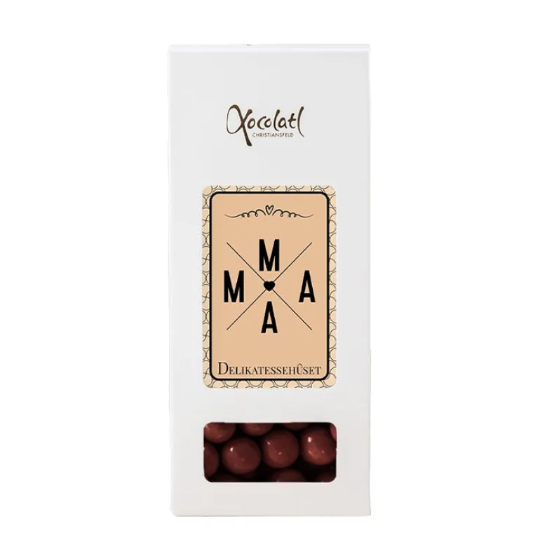 Kiksekugler med chokolade i æske - vælg variant