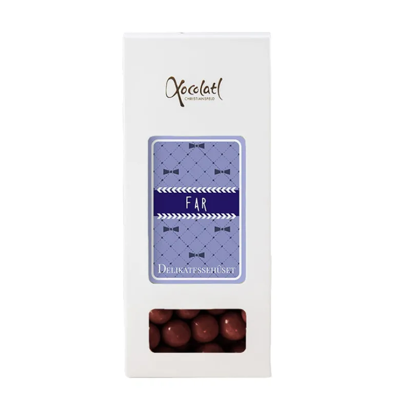 Kiksekugler med chokolade i æske - vælg variant