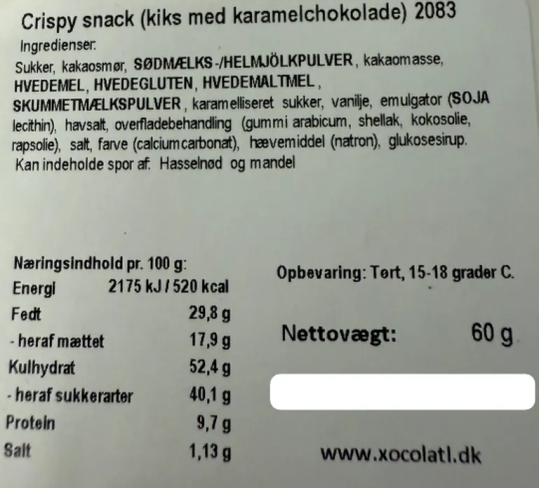Kiksekugler med chokolade i æske - vælg variant
