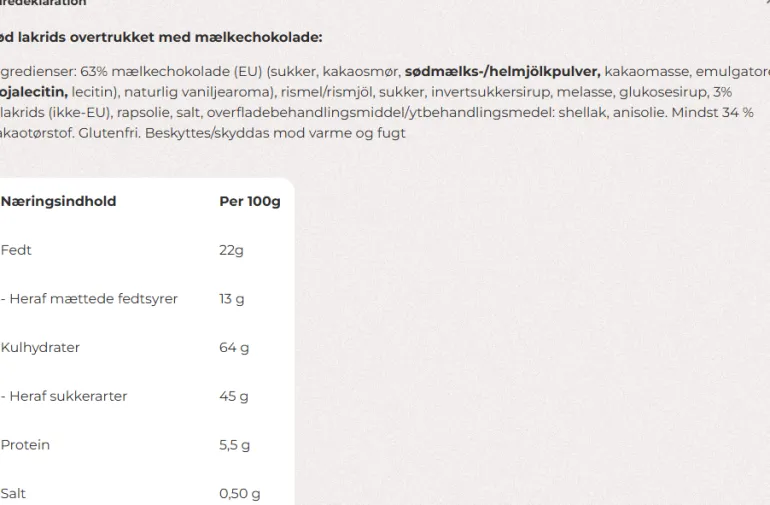 Lakrids by Bülow - A Choc Coated Liquorice (Stor)