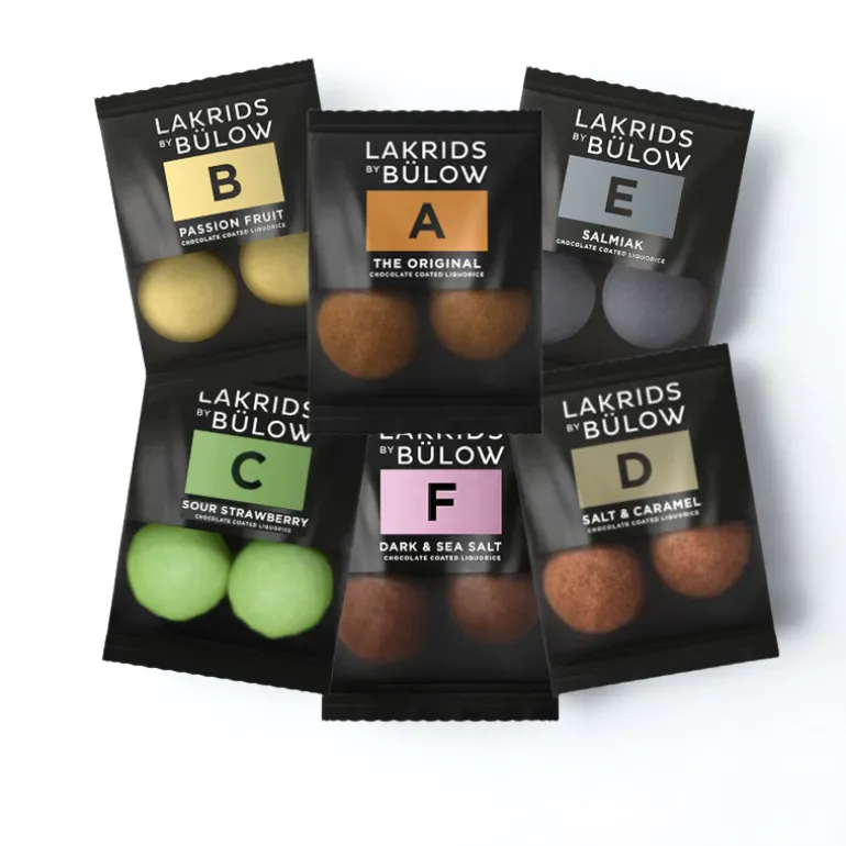 Lakrids by Bülow flowpack samlingen