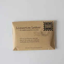 Liquorice Letter fra Bagsværd Lakrids med 'Classic'-lakrids
