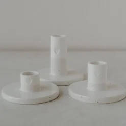 Lysestage 🖤 | Keramik | 4,5 cm høj