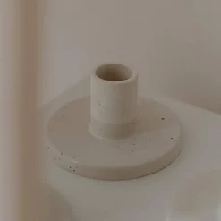 Lysestage 🖤 | Keramik | 4,5 cm høj