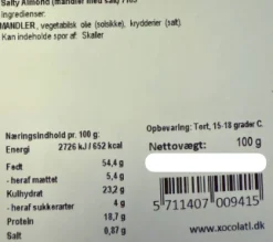 Mandler med salt og pebersmag fra Xocolatl